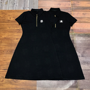 Robe Polo Courte Femme en Coton Piqué Tricoté à Manches Courtes, Coupe Slim, avec Logo Brodé Personnalisé et Fermeture Éclair 1/4 – Vente en Gros - Product Image 5