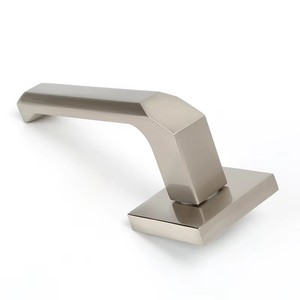 <span class=keywords><strong>Maniglia</strong></span> per Serratura a Leva in Lega di Zinco Argento, Design Moderno, per Porte Interne in Legno, Set di Accessori Hardware, Vendita Diretta dalla Fabbrica - Product Image 2