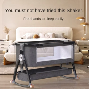 Vente en gros de berceau <span class=keywords><strong>pliable</strong></span> et portable pour enfant berceau pour nouveau-né berceau de voyage pour bébé cour de jeu pour bébé avec porte latérale - Product Image 5