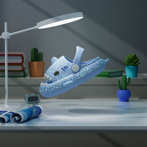 <span class=keywords><strong>Chanclas</strong></span> Luminosas <span class=keywords><strong>de</strong></span> Tiburón para Niños, <span class=keywords><strong>Chanclas</strong></span> <span class=keywords><strong>de</strong></span> Verano para Niños y Niñas, Antideslizantes, Suela Blanda, Transpirables, <span class=keywords><strong>de</strong></span> Dibujos Animados, Lindas, para la Playa, con Orificios - Product Image 4