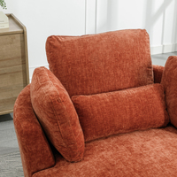Fauteuil de salon pivotant surdimensionné en gros, fauteuil d'appoint rotatif rembourré doux, couleur de tissu personnalisée, mobilier de maison