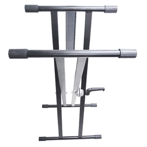 Usine Vente Directe <span class=keywords><strong>Double</strong></span> Tube X-support Matériel Électronique Piano rack supports de clavier personnalisés DJ rack - Product Image 3