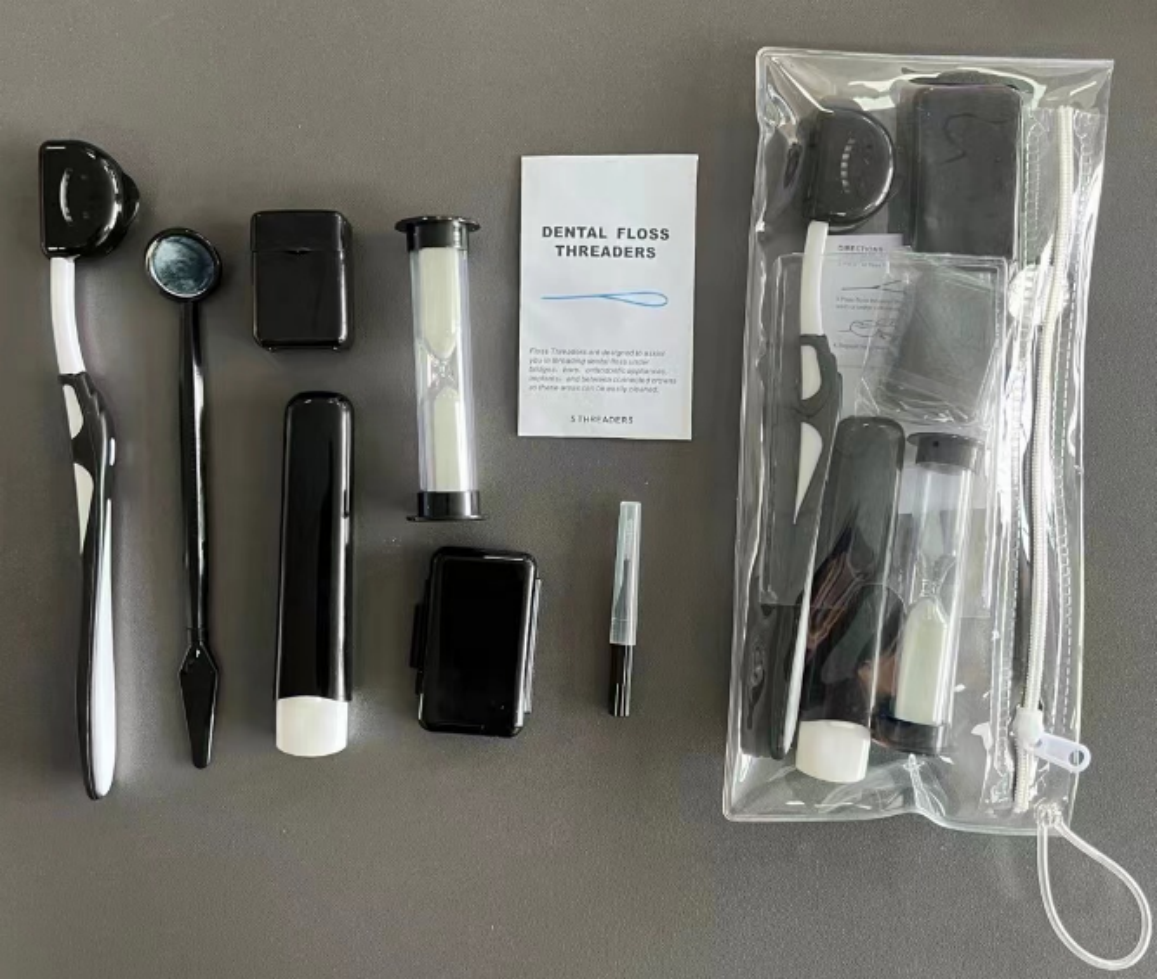 Black with plastic bag