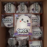 Mainan Squishy Hantu Halloween Putih, Pereda Stres, Lambat Mengembang, Hadiah Fidget untuk Anak-anak dan Dewasa