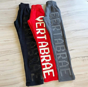 Pantalon de survêtement à jambes larges et surdimensionnées avec logo personnalisé en gros Pantalon évasé de haute qualité en XL Style Hip Hop décontracté pour l'été - Product Image 2