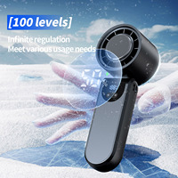 Ventilateur portable pliable à refroidissement rapide, rechargeable par USB, pour bureau et extérieur, mini ventilateur à main