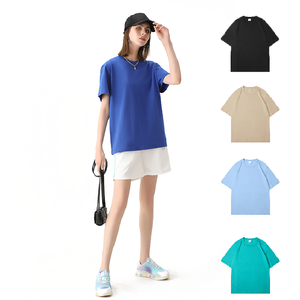 T-shirt simple à la mode 220GSM T-shirt 100% coton-Parfait pour les dames urbaines à porter en sortant - Product Image 5