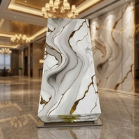 Panel de Pared Decorativo de PVC de Alta Gama, Moderno, Impermeable, Resistente al Fuego, Ecológico, Brillante, Insonorizante, de 1220x2440mm y 3mm de Grosor, para Dormitorio, Más Vendido