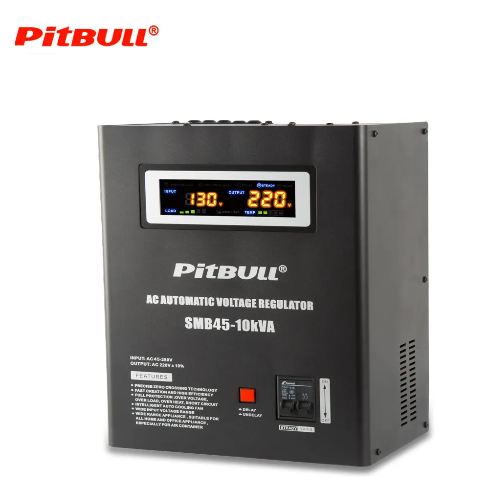 Dinding AC Voltage Stabilizer dengan Lebih dari Tegangan Lebih dari Saat Ini dan Suhu Protecction Voltage Stablizer/Regulator