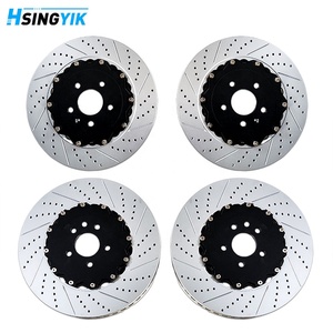 Rotor de freno delantero de conversión de carbono a acero Hsingyik 394X36 MM para Corvette Z06 con configuración de freno de cerámica de carbono 20981825 - Product Image 5