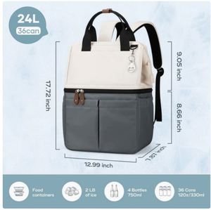 Maelstrom Double Decker <b>Cooler</b> <b>Backpack</b> Lightweight Leakproof Insulated Polyester Waterproof Lunch Cooling Elements - Product Image 3