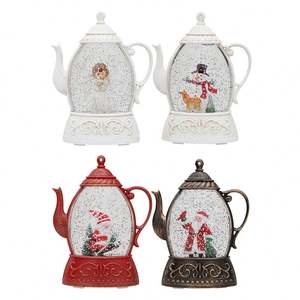 La decoración navideña más popular, luces Led Estilo tetera retro Luz de noche brillante para regalos de niños/ - Product Image 3