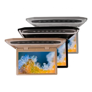 Dc12v LCD Ultra Slim 10.2inch bầu không khí ánh sáng xe Trần núi tay xuống lật màn hình xe Roof màn hình TV - Product Image 5