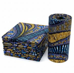 Tissu en coton imprimé Ankara en stock, tissu batik satiné, tissu imprimé Ankara Nigeria, tissu batik indonésien - Product Image 1