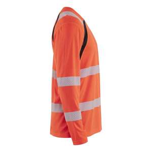 BLAKLADER - 359910135599S Hi-Vis Camiseta de manga larga con protección UV Rojo hi-vis/negro-EAN 7330509932735 ROPA DE TRABAJO DE LA HI-VIS - Product Image 4