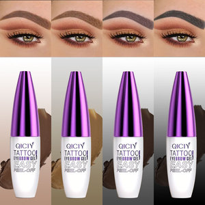 Teinture pour sourcils naturelle imperméable longue durée en gros, trois tons brun, gel tatouage peel-off hautement pigmenté - Product Image 4