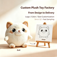 Peluche de chat de Noël personnalisée, jouet en peluche doux, poupée personnalisée, fabricant OEM ODM, directement de l'usine