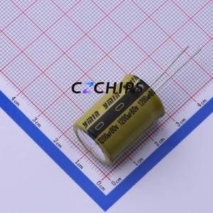 Condensador Electrolítico de Aluminio de Montaje Pasante LKMJ2501K122MF, D18xL25mm 1200uF 20% 80V 2.86A-100kHz - Product Image 1