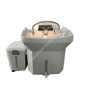 Lujo Bac Head Spa Terapia Lavado de cabello Sin plomería Champú portátil Lavabo con tanque de agua de 60l y tanque de agua sucia de 18l - Product Image 1