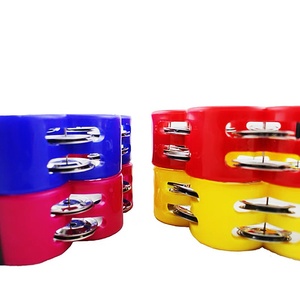 Wholesale Hot Selling <b>Musical</b> <b>Instrument</b> Plastic Flower Shape Tambourine Toy Jingle Music Montessori Plastic Hand Shake Bell - Product Image 2