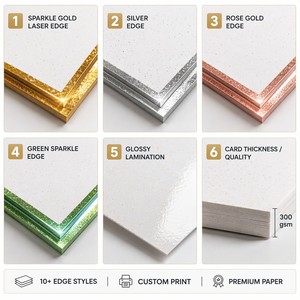 Carte Fotografiche Personalizzate con Bordo Olografico Laser, Stampa di Carte Collezionabili K-pop, Carte con Bordo in Lamina a Caldo, Merchandise Anime, Regalo Fai-<span class=keywords><strong>da</strong></span>-Te - Product Image 4