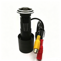 Caméra de surveillance de porte avec objectif fisheye AHD 1080P, grand angle 170-180 degrés, contrôle d'accès avec surveillance de porte sécurisée UTC
