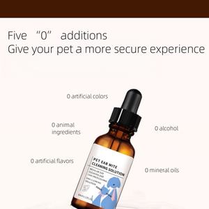 USMLIE Vente en gros Gouttes Gouttes pour les oreilles pour chats Huile essentielle végétale Huile de romarin <span class=keywords><strong>Nettoyant</strong></span> pour les oreilles Rinçage otique pour les infections pour chiens - Product Image 3