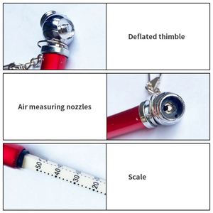 Manomètre de pression des pneus en alliage d'aluminium, format mini, en forme de stylo porte-clés, pour la promotion, vente en gros - Product Image 3