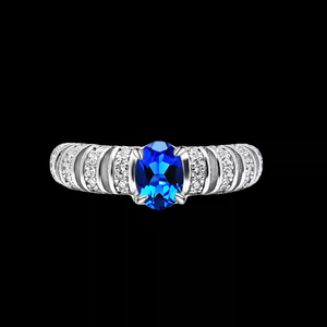 Neuer ovaler Ring aus S925-Silber, 5 x 7 mm, <span class=keywords><strong>Dan</strong></span>-Form, Grand Light Luxury, Nischen-Luxus-Hochzeitsschmuck für Damen - Product Image 5