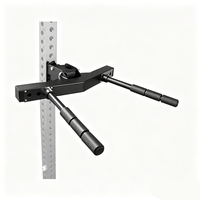 Barres parallèles en acier à largeur réglable, durables, pliables à 90°, barres de dips antidérapantes, accessoires pour barres de traction et rack de squat pour la remise en forme à domicile