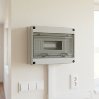 Boîtier de jonction électrique extérieur gris HT-12 Lihon IP65 résistant aux intempéries en plastique ABS pour instruments électroniques et PV