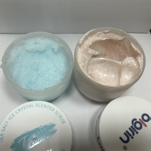 Logo personnalisé marque privée soins de la peau produits cosmétiques de beauté exfoliant blanchissant extrait d'acide de fruits sucre sel de mer gommage corporel - Product Image 5