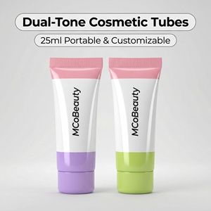 หลอดพลาสติกเคลือบเงาขนาด 25 มล. สำหรับไพรเมอร์และรองพื้น |   หลอดบีบเนื้อนิ่มขนาด 0.85 ออนซ์ พร้อมฝาเกลียวสำหรับบรรจุเบสแต่งหน้า - Product Image 1