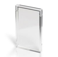 Vitrine en acrylique pour slab PSA avec support pliable et protection UV pour la protection des objets classés