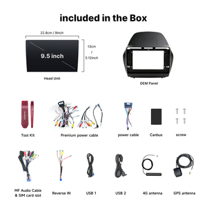 Per <span class=keywords><strong>Hyundai</strong></span> <span class=keywords><strong>ix35</strong></span> 2010-2015 9 pollici - Product Image 2