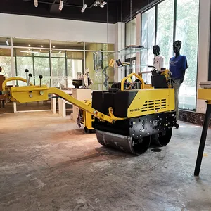 Masalta Brand Supplier Low MOQ OEM service available Double Drum Vibratory Roller Price Walk Behind Road Roller Manufacturer