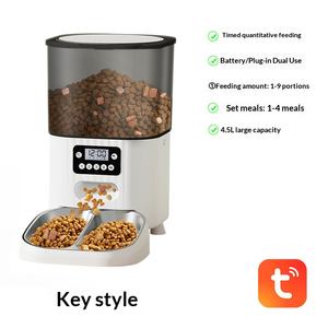 Distributore Automatico di Cibo per Animali Domestici, Dispenser Intelligente per Cani e Gatti con Controllo Remoto WIFI, Capacità 4.5L, Alimentazione Lenta Temporizzata - Product Image 6