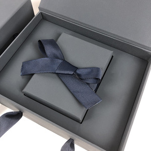 Navy Blue Eco-friendly <b>Box</b>-in-<b>box</b> Design Rectangular Flip Top Ribbon Lid-and-Base Luxury Jewelry <b>Box</b> Personalized <b>Gift</b> Wholesale - Product Image 4
