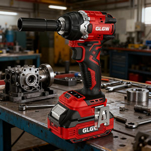 مفتاح ربط كهربائي لاسلكي GLGW بقوة 18 فولت وعزم دوران 350 نيوتن متر، مقاس 1/2 بوصة و3/4 بوصة، بدون فرش - Product Image 4