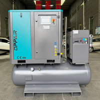 Compresseur d'air à vis 4-en-1 de 11 kW, 15 kW, 22 kW, 7/8/10/12 bars, 16 bars, à faible consommation d'énergie et silencieux pour machine laser CNC Senfeng