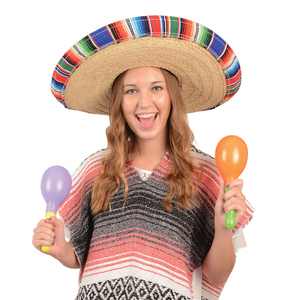Chapeau Sombrero Mexicain Giftexpress pour Adultes avec Bordure Large, Authentique, Personnalisé, en Paille, pour le Camping, Broderie, Chapeau Bob - Product Image 5
