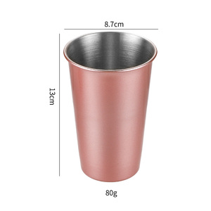 Gobelets à bière en métal incassables, en acier inoxydable 304, pour bar, maison, restaurant - Product Image 2
