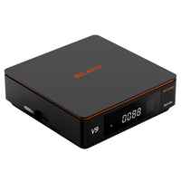 Récepteur de télévision satellite GTMEDIA V9 DVB-S/S2/S2X avec fente pour carte CA, module WIFI 2.4G intégré