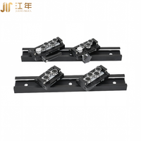 Rail linéaire SGR15, curseur de verrouillage SGB15UU-3/4-/5, bouton de verrouillage en T, rouleau à double axe intégré, 46 mm, noir, anodisé dur, chariot de photographie