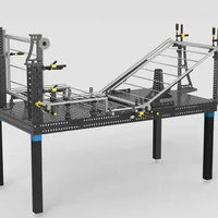 Table de soudage flexible 3D en acier nitrué D28 de haute qualité, gabarits, stations de soudage, état neuf, marque Hengfeng, garantie 3 ans
