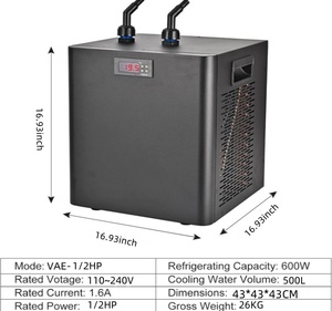 เครื่องทำความเย็นน้ำสำหรับตู้ปลา Vanace 1/3 แรงม้า ระบบทำความเย็นทันที สำหรับตู้ปลาและอ่างอาบน้ำ - Product Image 2
