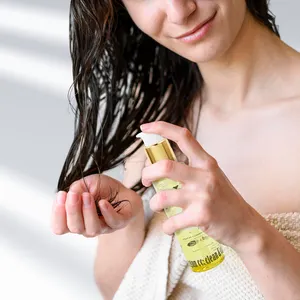 Sérum capillaire extra fort anti-frisottis de marque privée huile capillaire nourrissante pour le contrôle des frisottis protecteur thermique avec huile d'argan