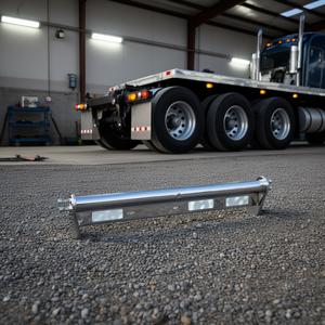 Supporto Cromato per Paraspruzzi con Molla, per Tubo Rotondo da 1-1/8 Pollici, Accessorio Resistente per Camion - Product Image 2