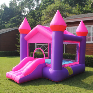 2023 nóng bán trẻ em 'inflatable bouncy lâu đài công viên nước lấy cảm hứng từ trong nhà nhảy nhà cho các trường học khu dân cư sử dụng ngoài trời nhựa - Product Image 3