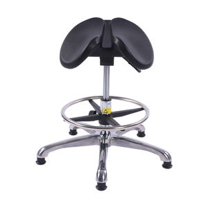 घोड़े की काठी कुर्सी निर्माता एर्गोनोमिक घुमावदार टिल्ट स्प्लिट सीट स्टूल दंत चिकित्सक चिकित्सक दंत सहायक और सर्जन के लिए - Product Image 2